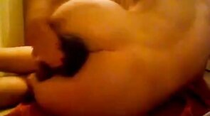 Hot boy sexy butt slams ass with huge dildo