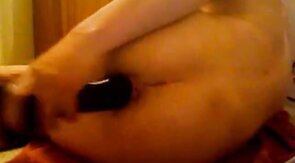 Hot boy sexy butt slams ass with huge dildo