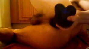 Hot boy sexy butt slams ass with huge dildo