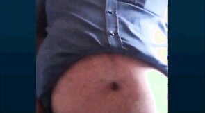 turkish grandpa shows his beautiful cock and balls