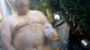 grandpa in the yard