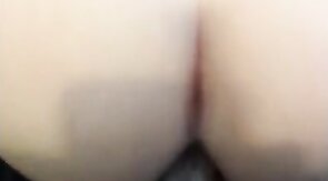 Sissy big black dildo fucked