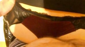 Gilda's mouth full of cum