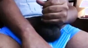Verbal Hung Black Stud Jerk Off & Cum