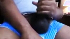 Verbal Hung Black Stud Jerk Off & Cum