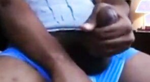 Verbal Hung Black Stud Jerk Off & Cum