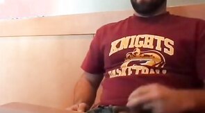 Bearded Bro Public Jerk Off in A Coffee Shop