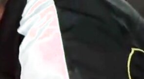 Older man cruise in car