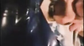 Dog comes without hands with big toy in his ass...