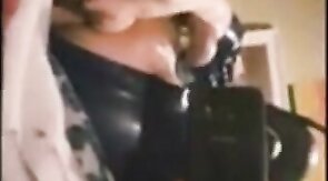 Dog comes without hands with big toy in his ass...