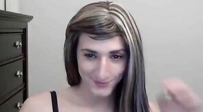 Cute crossdresser tease
