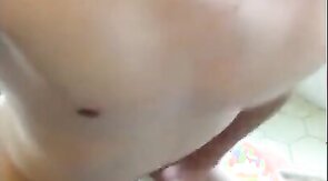 Smooth twink dildo fucks