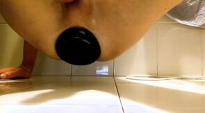 Ass servant plug at work