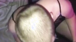 Bubble Butt Sissy teasing and sucking dick