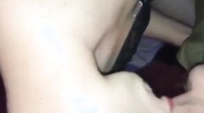 Bubble Butt Sissy teasing and sucking dick