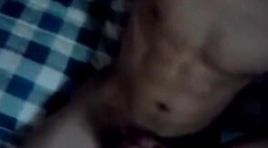 asian boy big cock wanking at night (1'52'')