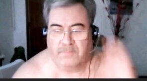 hot argentinian grandpa wanking and cumming