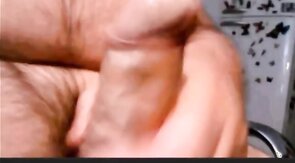 hot argentinian grandpa wanking and cumming