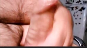 hot argentinian grandpa wanking and cumming