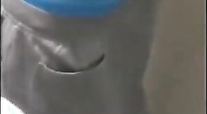 Cute Boy wank in school bathroom and cum in classroom