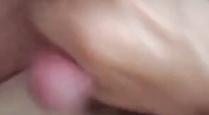 My buddy covers my cock with his cum !