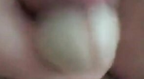 My buddy covers my cock with his cum !