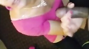 Leila Big Black Cock Slut Shemale TS Gets Cum Blasted