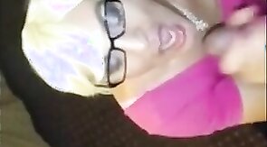 Leila Big Black Cock Slut Shemale TS Gets Cum Blasted