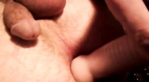 Sissy boy gapes his ass until he cums