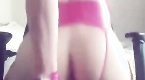 sissy reverse hand free cumshoot 2