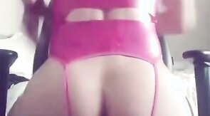 sissy reverse hand free cumshoot 2