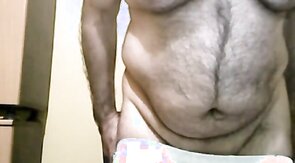 grandpa jerking off ass show