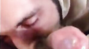 Hungry builder suckin dick n swallowin load 2