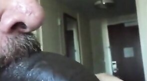 Taking Cock at the hotel.