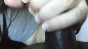 Taking Cock at the hotel.