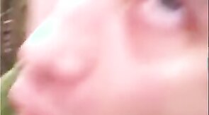 Chav outdoor blowjob