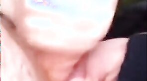 Chav outdoor blowjob