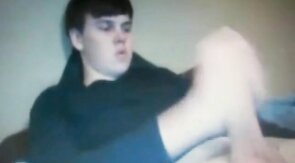 chubby young guy with huge  cock on cam