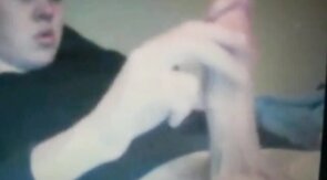 chubby young guy with huge  cock on cam