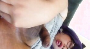 Asian Sissy Jerking off in VKS Sweater