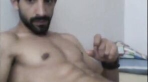 Turkish handsome hunk with big cock cumming