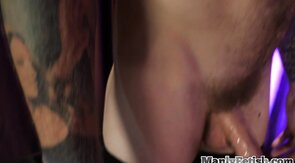 Fishnets crossdresser stud fucks bottom while mesmerize