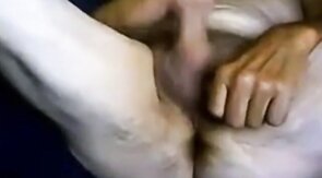 Mature bearded hot guy maturbating