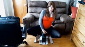 huge toy anal play