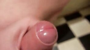 More uncut foreskin fun and cum close up