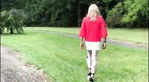 CD Gurl at the Gas Station