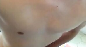 Smooth twink dildo fucks