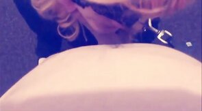 Obedient leashed crossdresser HayleyPetHarley sucks cock