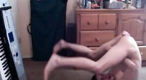 Sexy jerks off and cums over his own face (self facial)