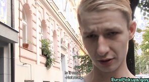 Euro twink picked up and paid 4 POV sex with total stra